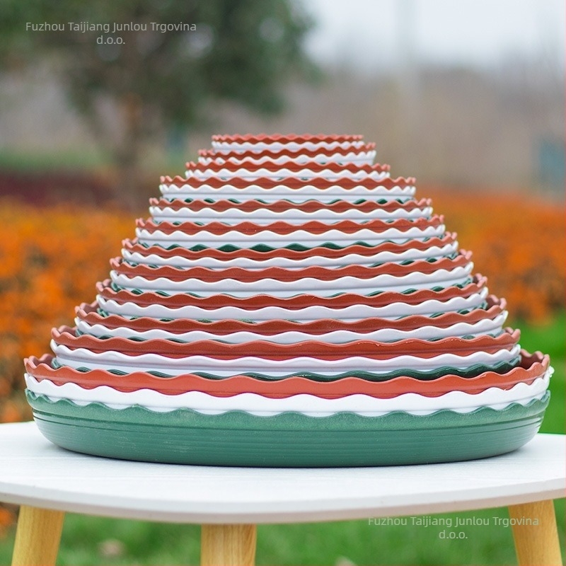 Plastični podložak za posude s debelom osnovom, posuda za skupljanje vode, podloga za sukulente, samo-zalijevanje, čvrst i izdržljiv