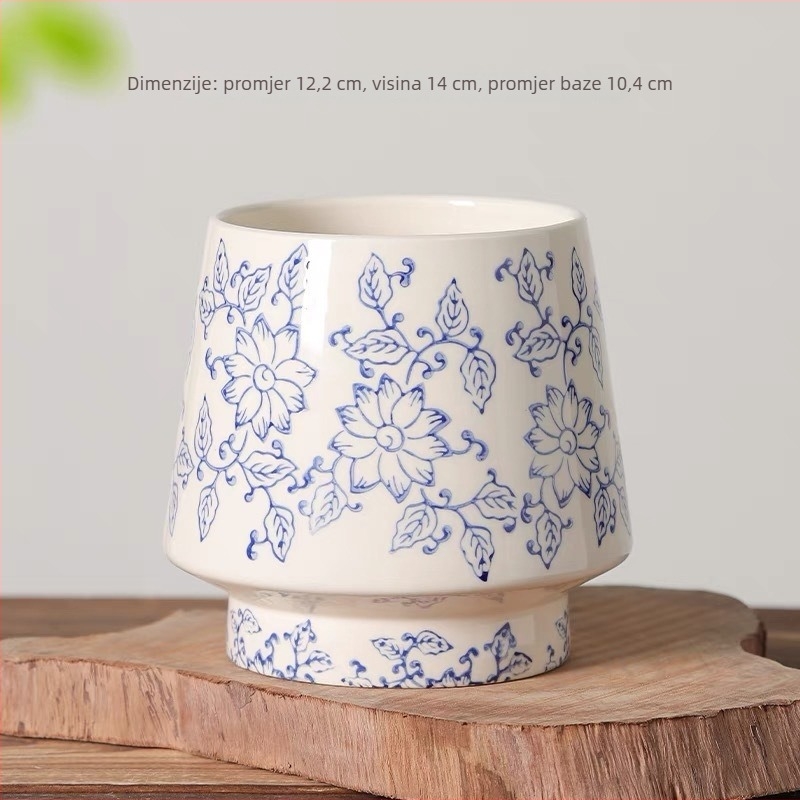 Keramički lonac za cvijeće za stolnu upotrebu, pogodan za orhideje