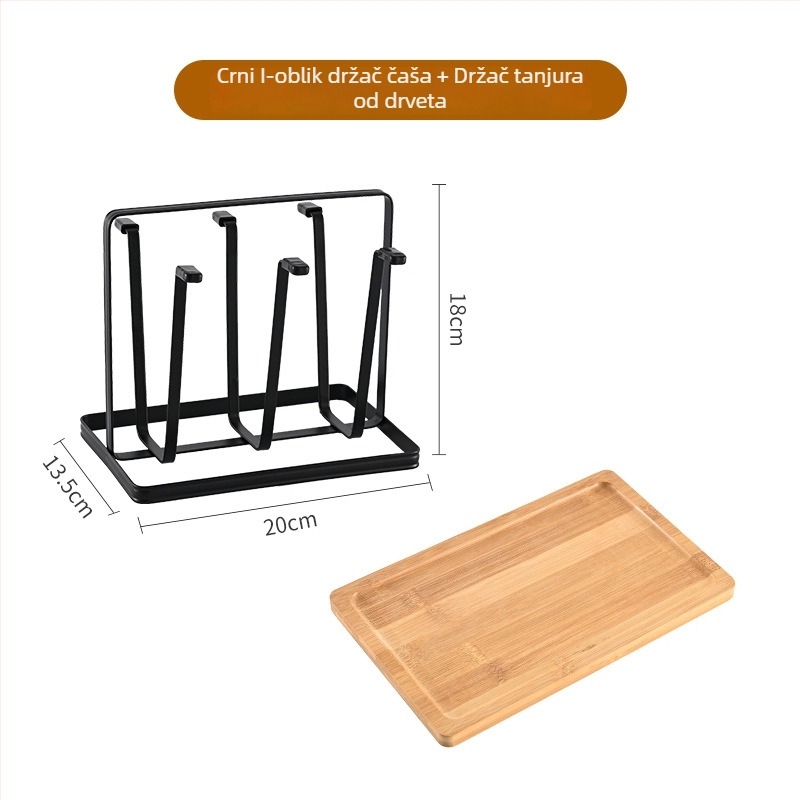 Držač čaša od željeza, japanskog stila, bez bušenja, 320 g