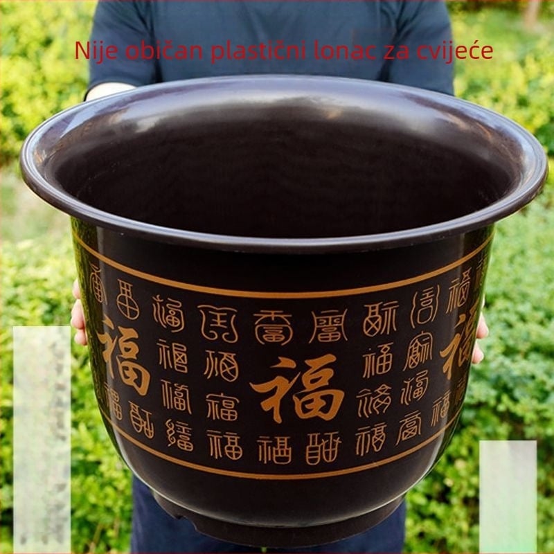 Saksija od smole, klasičan stil, višestruka upotreba (stolna, podna, viseća)