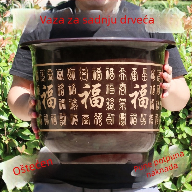 Saksija od smole, klasičan stil, višestruka upotreba (stolna, podna, viseća)