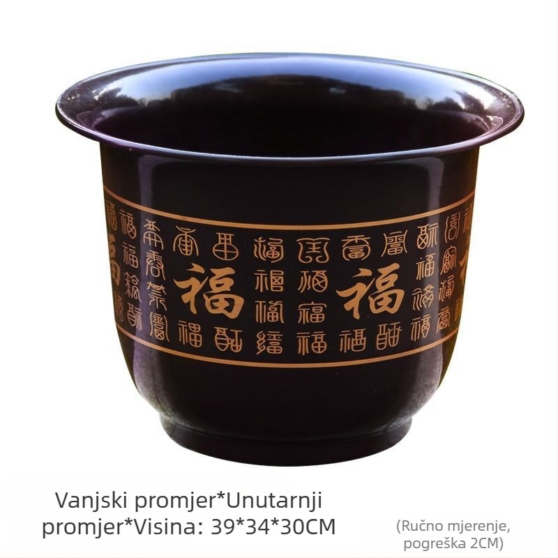 Saksija od smole, klasičan stil, višestruka upotreba (stolna, podna, viseća)