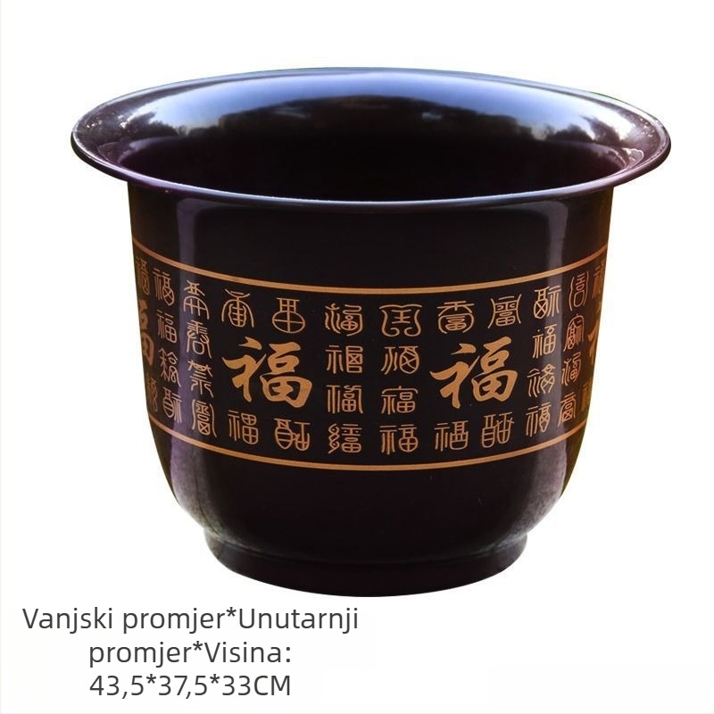 Saksija od smole, klasičan stil, višestruka upotreba (stolna, podna, viseća)