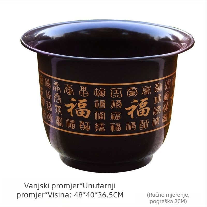 Saksija od smole, klasičan stil, višestruka upotreba (stolna, podna, viseća)