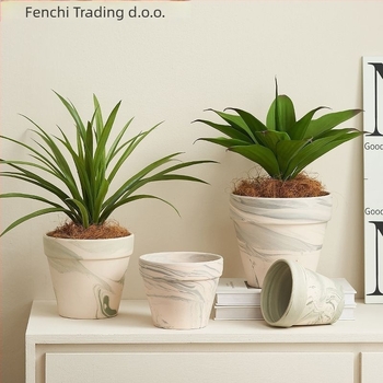 Podna keramička posuda za cvijeće, nordijskog stila, za kućnu i vrtne potrebe.