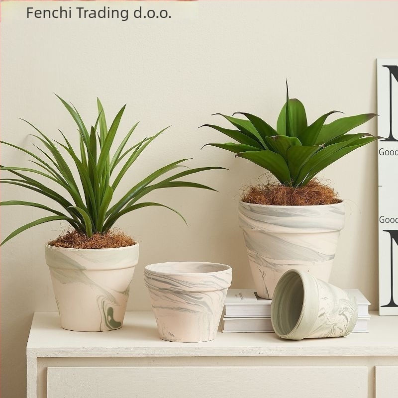 Podna keramička posuda za cvijeće, nordijskog stila, za kućnu i vrtne potrebe.