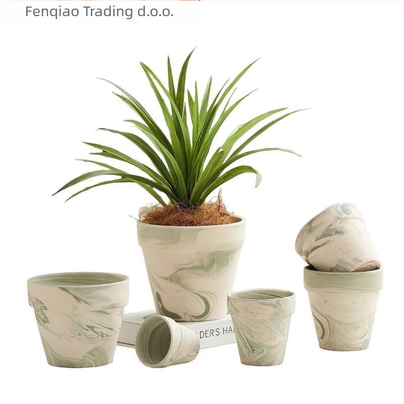 Podna keramička posuda za cvijeće, nordijskog stila, za kućnu i vrtne potrebe.