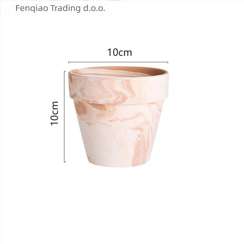 Podna keramička posuda za cvijeće, nordijskog stila, za kućnu i vrtne potrebe.