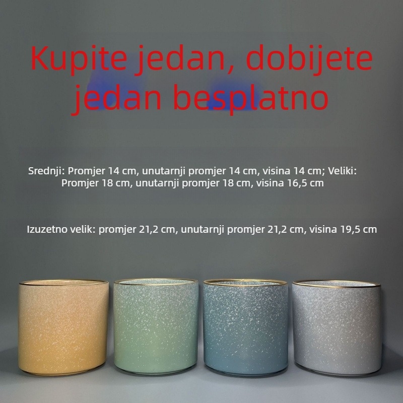 Keramička posuda za kućnu upotrebu s velikim promjerom, pogodna za drvo novca i kliviju, velika veličina.