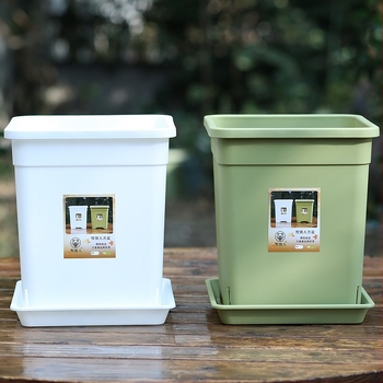 Plastični lonac za cvijeće, četvrtastog oblika, s kontrolom korijena, gusta smola, pogodan za ružu i klematis