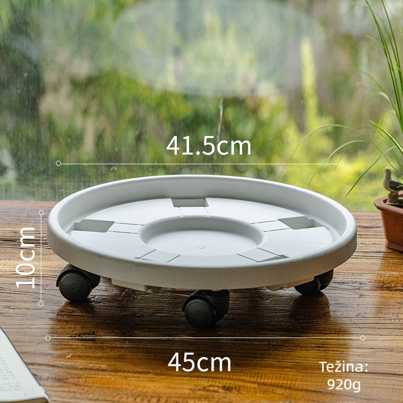 Kružni keramički lonac za biljke, ručna izrada, pogodan za unutarnje i vanjske prostore, za dnevni boravak i vrt