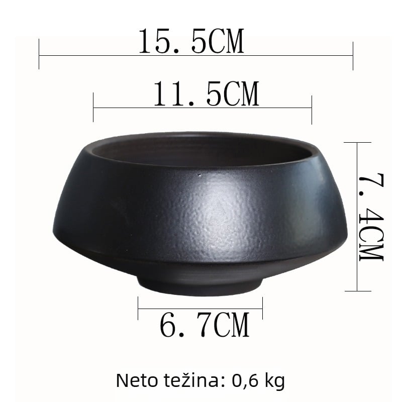 Keramički lonac za hidroponski uzgoj, ručna izrada, retro-kreativni stil, izdržljiva, pogodna za stol, pod ili kombinirano korištenje