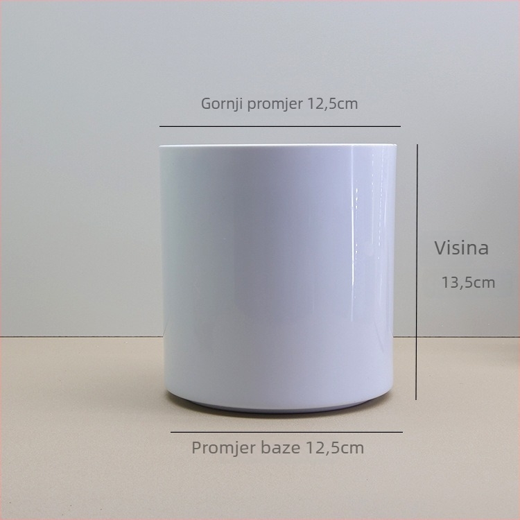 Plastična posuda za unutarnju i vanjsku upotrebu — cilindrični oblik, ubrizgano lijevanje, posuda za sadnju