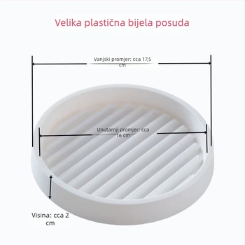Plastična posuda za saksiju s debelim dnom, posuda za skupljanje vode za sukulente, za postavljanje na pod