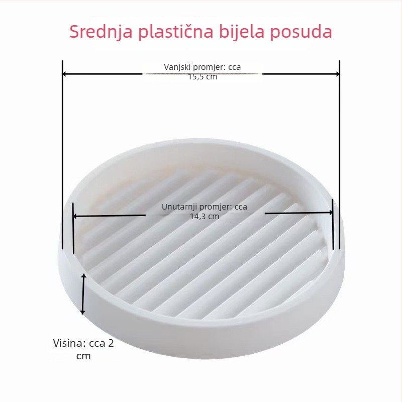 Plastična posuda za saksiju s debelim dnom, posuda za skupljanje vode za sukulente, za postavljanje na pod