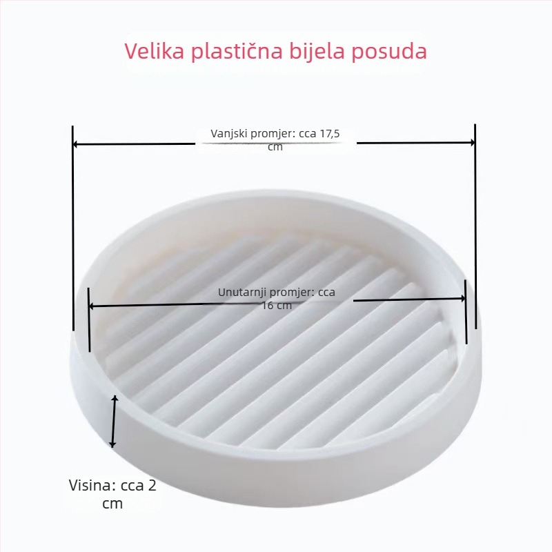 Plastična posuda za saksiju s debelim dnom, posuda za skupljanje vode za sukulente, za postavljanje na pod