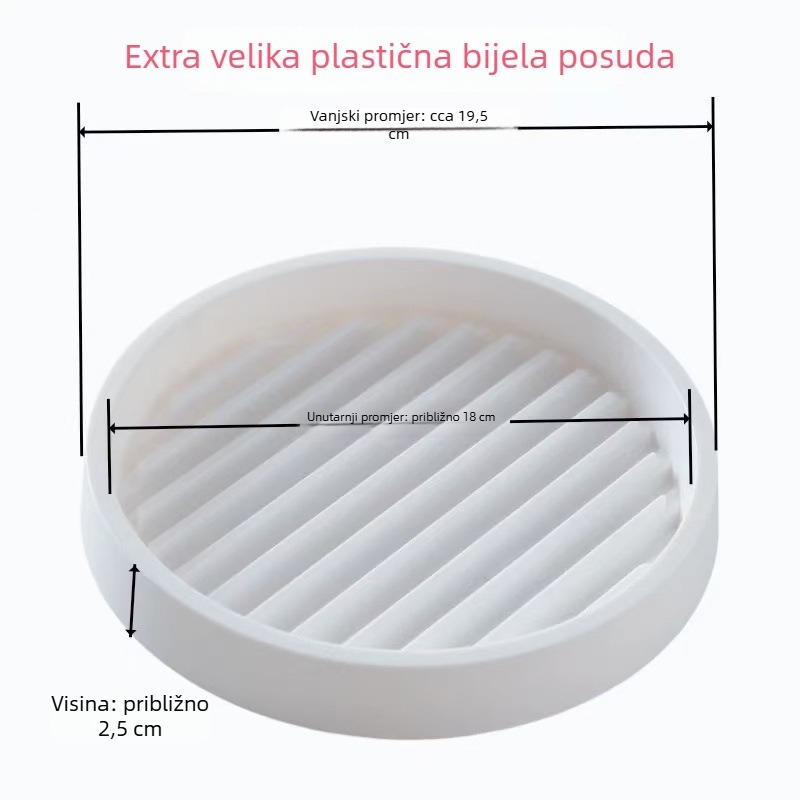 Plastična posuda za saksiju s debelim dnom, posuda za skupljanje vode za sukulente, za postavljanje na pod