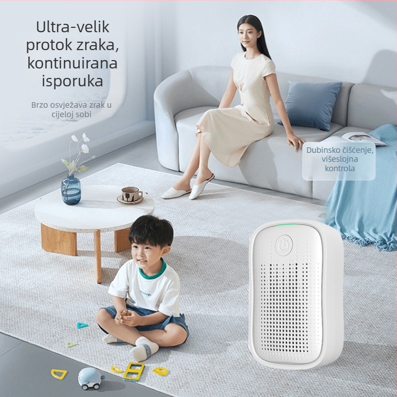 Pročišćivač zraka s HEPA filterom i negativnim ionima | 50 m³/h | pokrivenost 11–20 m² | Napajanje iz utičnice | Upravljačko gumbom | Kombinirani filtr