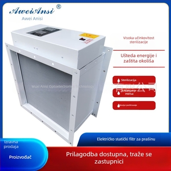 Avainas mikroelektrostatni pročistač zraka za središnju klimatizaciju – sterilizacija i uklanjanje prašine