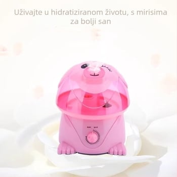 Ovlaživač zraka ultrazvučni s crtanom žabom, za prostor 41–60 m², spremnik 2.6–4.0 L, 2 izlaza magle, niski nivo buke 36 dB, 25 W, AC napajanje