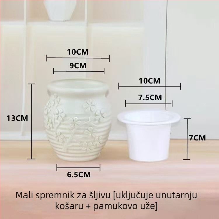 Stolni lonac za cvijeće od smole, s automatskim zalijevanjem, nordičkog stila, za ured i kućnu dekoraciju.
