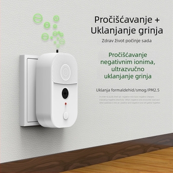 2025 novi kućni pročišćivač zraka s negativnim ionima, uklanja grinje, maglu i pasivni dim u spavaćoj sobi