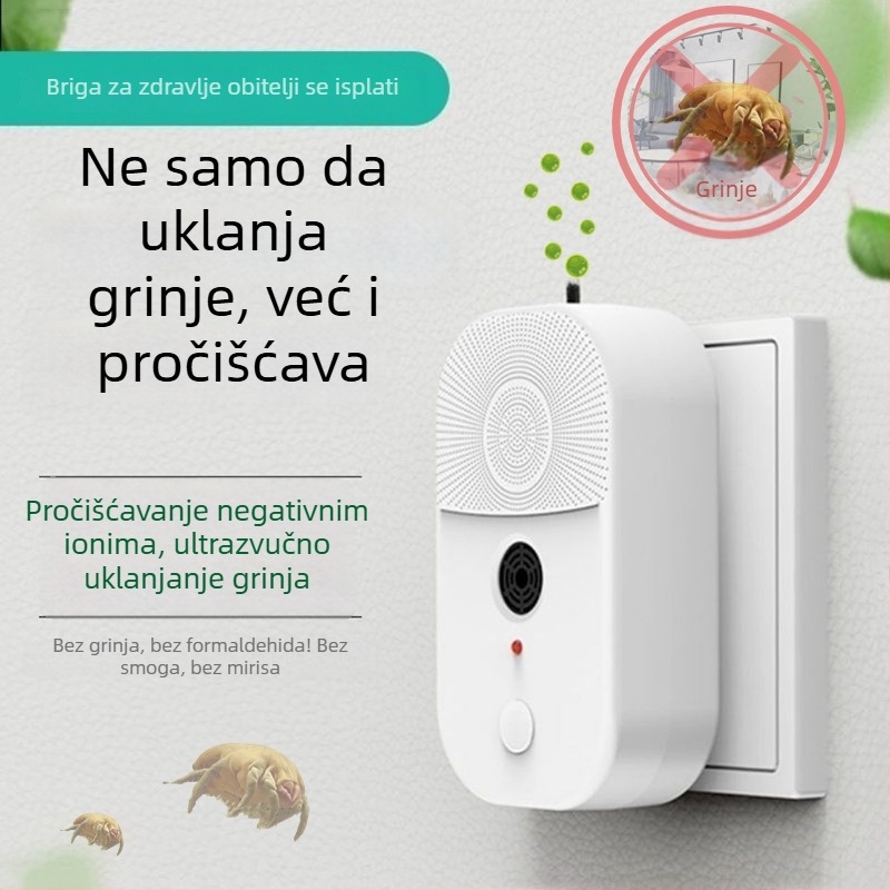 2025 novi kućni pročišćivač zraka s negativnim ionima, uklanja grinje, maglu i pasivni dim u spavaćoj sobi