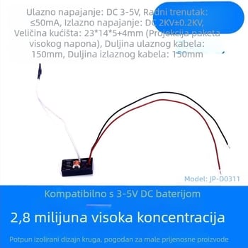Mini anionski generator USB napajanje, protok zraka 50 m3/h, buka <36 dB, za prostore do 10 m2, mehaničko upravljanje, uklanja pelud i alergene