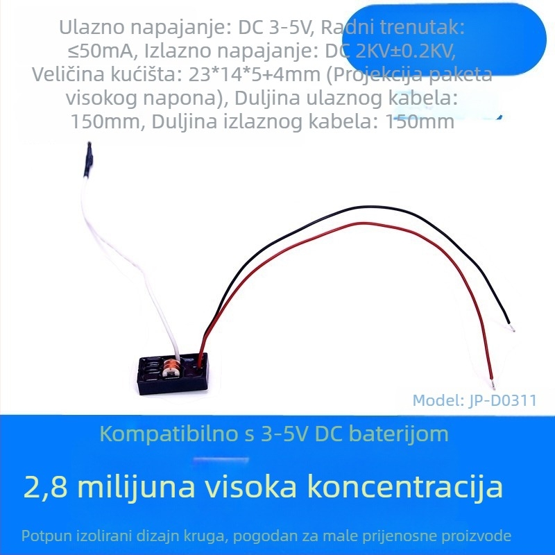 Mini anionski generator USB napajanje, protok zraka 50 m3/h, buka <36 dB, za prostore do 10 m2, mehaničko upravljanje, uklanja pelud i alergene