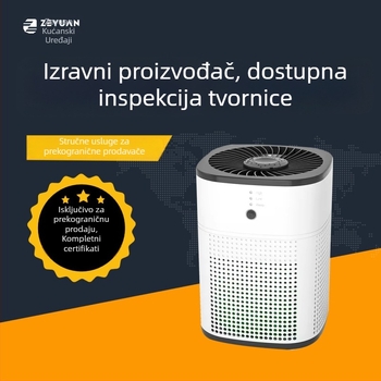 Zy1800 stolni pročišćivač zraka s HEPA filtracijom, ugrađeni Wi-Fi, 151-300 m³/h, pokrivenost do 30 m²