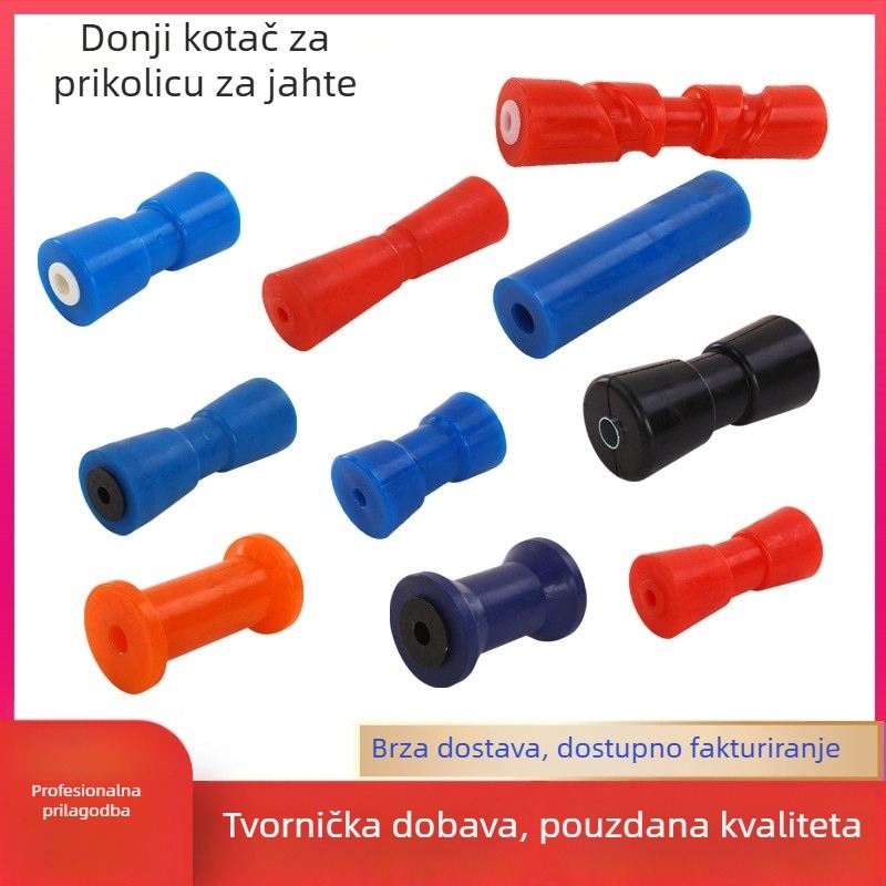 Aksesuari za jahtnu prikolicu: gornji kotač, valjak, donji kotač, sjedalo u obliku slova V, PP materijal