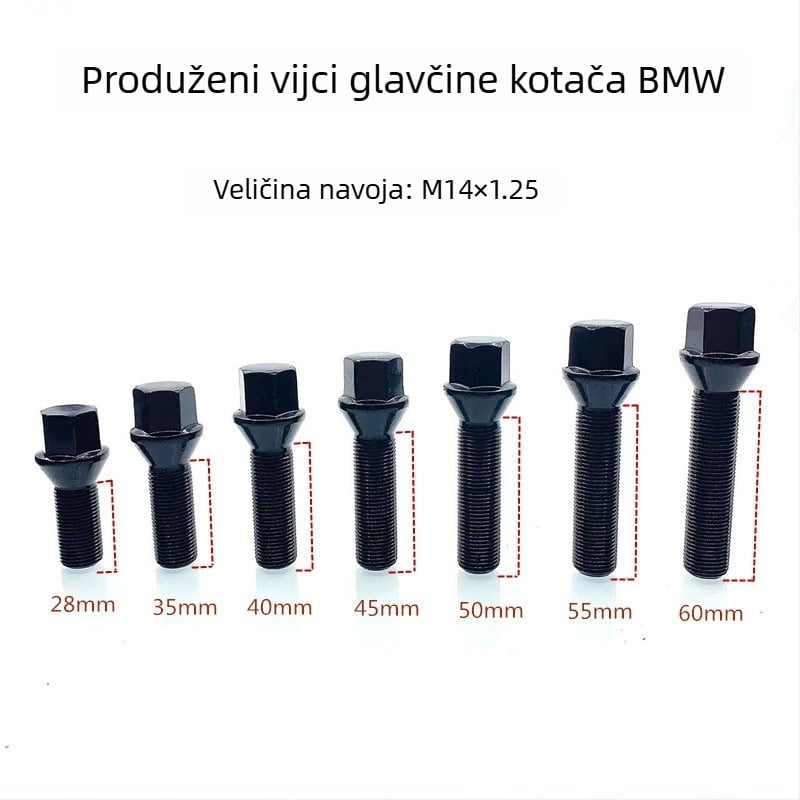 36136890324 BMW produžni vijci za felge, vanjski šesterokut, 36136774896