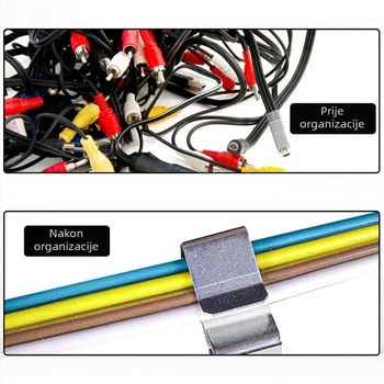 Klip za kabel za prikolicu, galvanizirana čelična opruga, model 0001, težina pakiranja 0,047 kg, 25 kom./paket