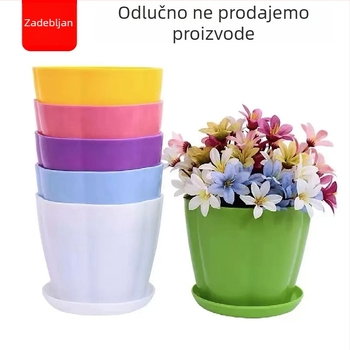 Lonac za cvijeće od smole, tikva-oblikovan dizajn za sukulente, plastični lonac s porcelnasto-izgledom