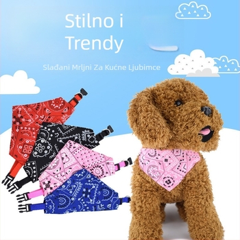 Trokutasti šal s uzorkom Cashew cvijeta, poliester, ravno tkanje, tisak, ležerni stil