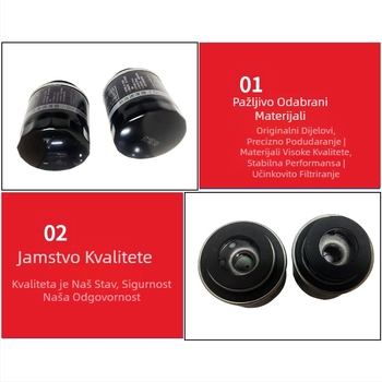 Motorni filter ulja Ea111, 304 nehrđajući čelik, 03C115561, kompatibilno Lavida i Octavia