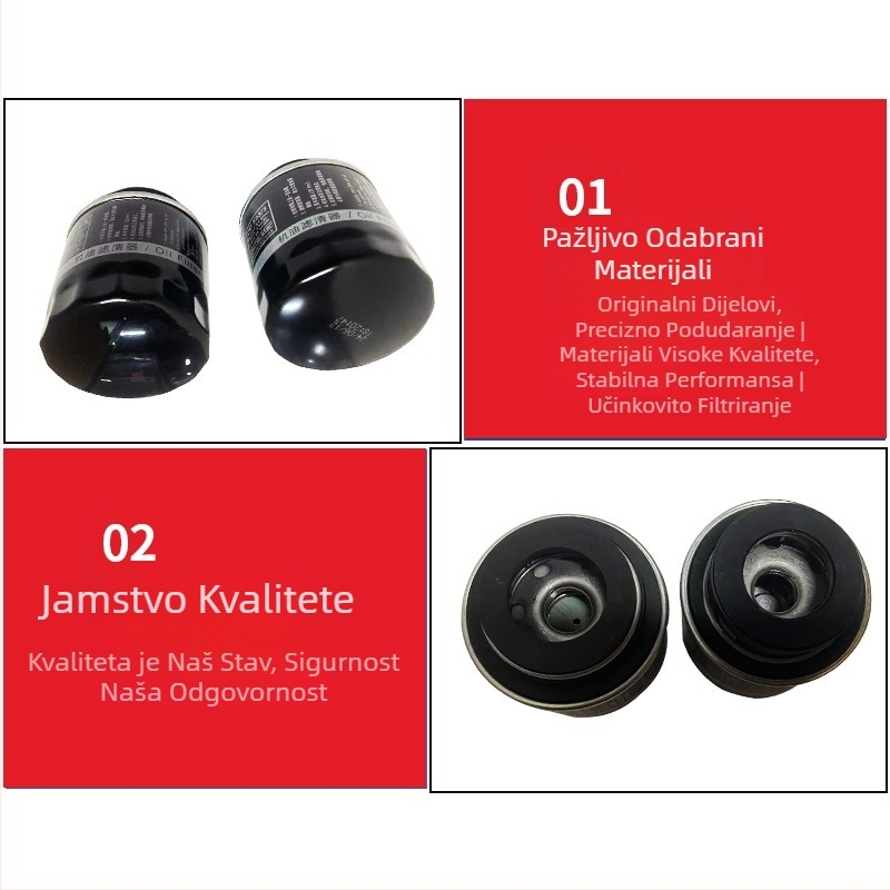 Motorni filter ulja Ea111, 304 nehrđajući čelik, 03C115561, kompatibilno Lavida i Octavia