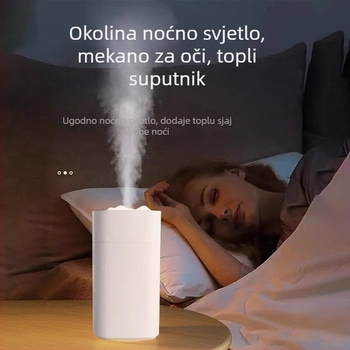 Ovlaživač zraka za kućnu upotrebu - USB napajanje, 1 izlaz za maglu, pokriće 10-20 m², plastično kućište