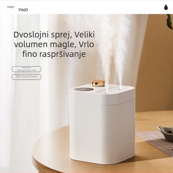 BF13 USB ovlaživač s dva izlaza magle, ugrađena baterija, spremnik 0,5–1 L, tiho rada ispod 36 dB