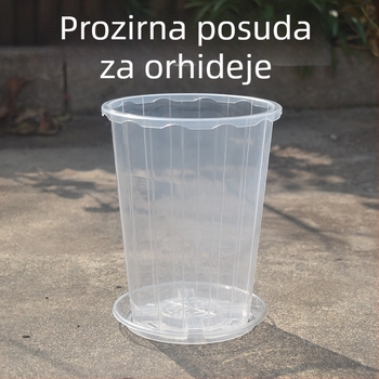 Plastični lonac za orhideje, podni model, injekcijsko oblikovan, za proizvodnju u rasadniku cvijeća, jednostavan stil