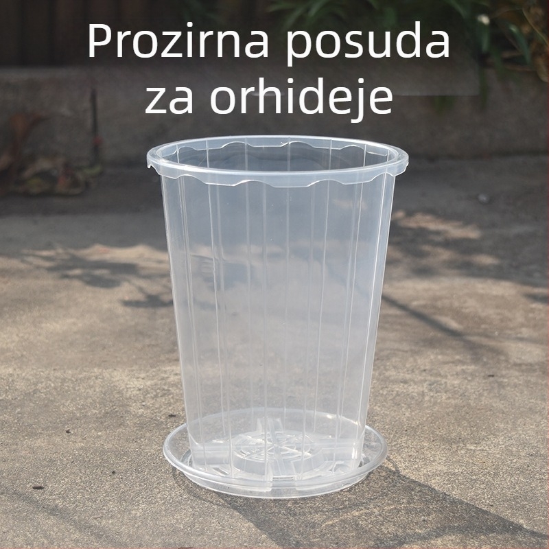 Plastični lonac za orhideje, podni model, injekcijsko oblikovan, za proizvodnju u rasadniku cvijeća, jednostavan stil