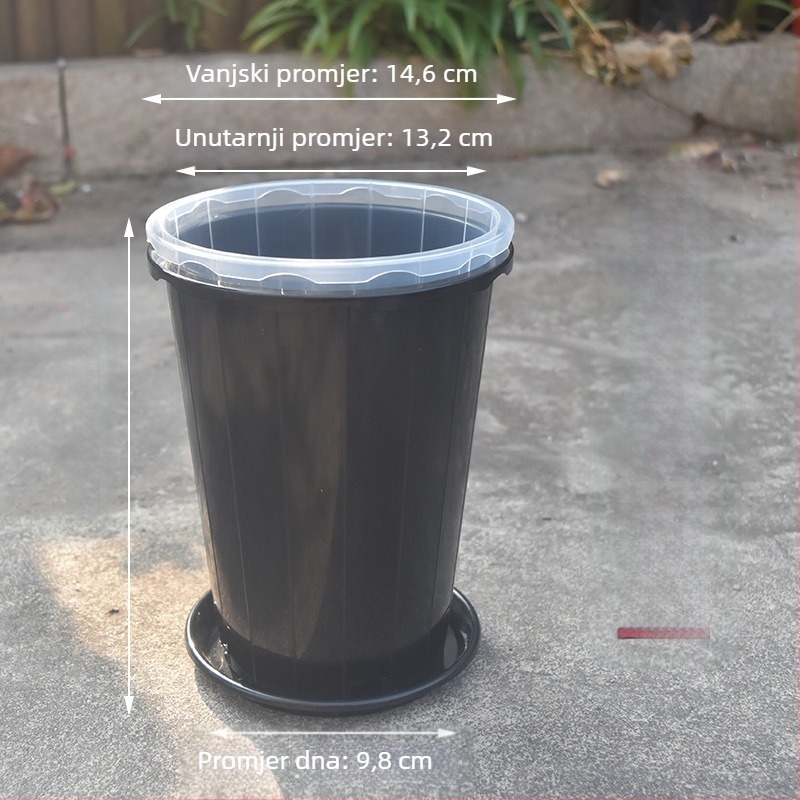 Plastični lonac za orhideje, podni model, injekcijsko oblikovan, za proizvodnju u rasadniku cvijeća, jednostavan stil