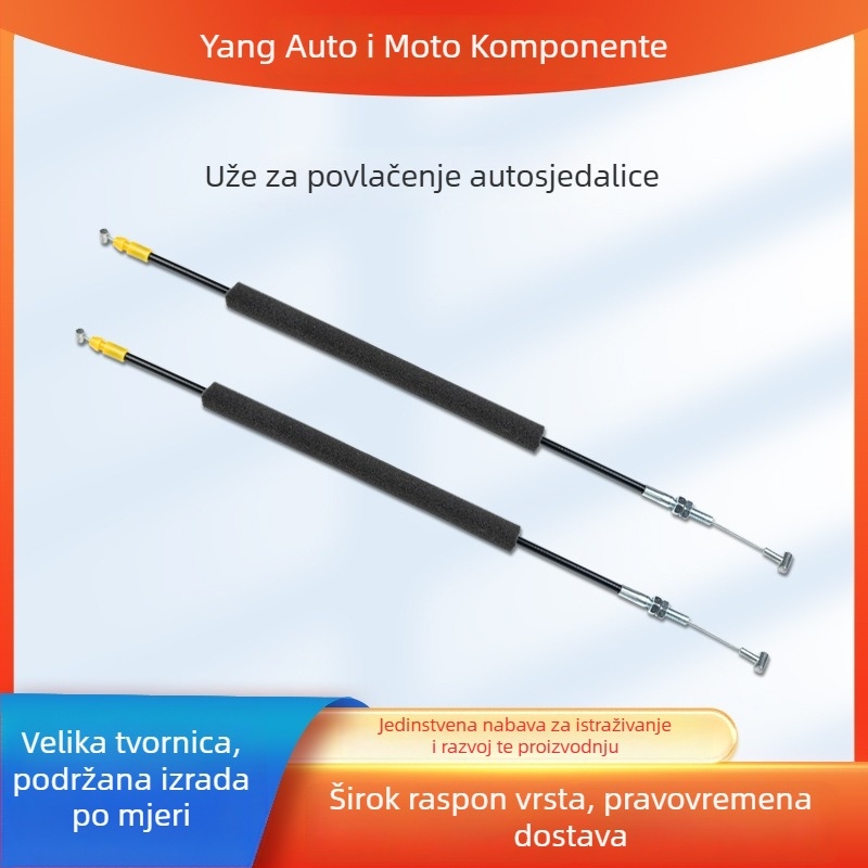 Set kablova za automobil: kabel stražnjih vrata (haion), kabel ručne kočnice, kabel kvačila, kabel mjenjača, fleksibilni osovinski kabel, čelično uže, kabel podešavanja naslona, kabel gasa