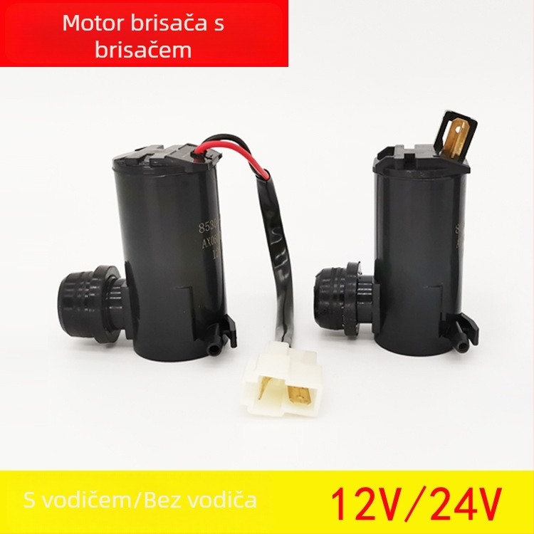 Univerzalni automobil vodeni raspršivač motor 12V/24V za brisače, pumpa za raspršivanje, s vodičem
