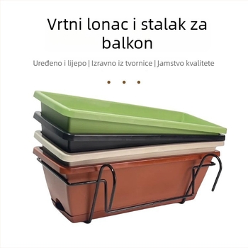 Stalak za cvijeće, željezni, zidni, jednoslojni, za kućno vrtlarstvo i balkon