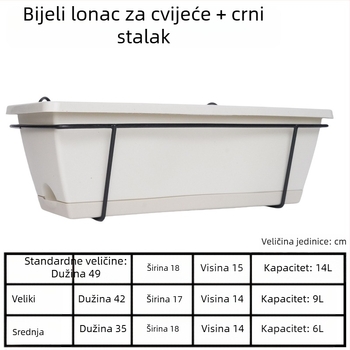 Stalak za cvijeće, željezni, zidni, jednoslojni, za kućno vrtlarstvo i balkon