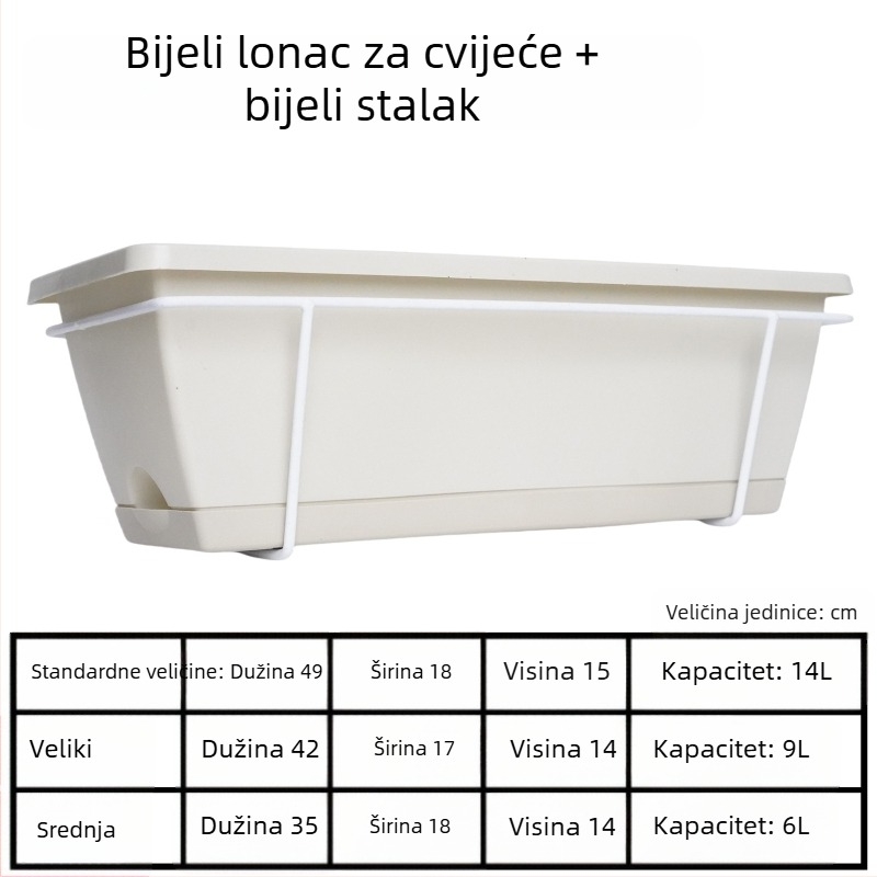 Stalak za cvijeće, željezni, zidni, jednoslojni, za kućno vrtlarstvo i balkon