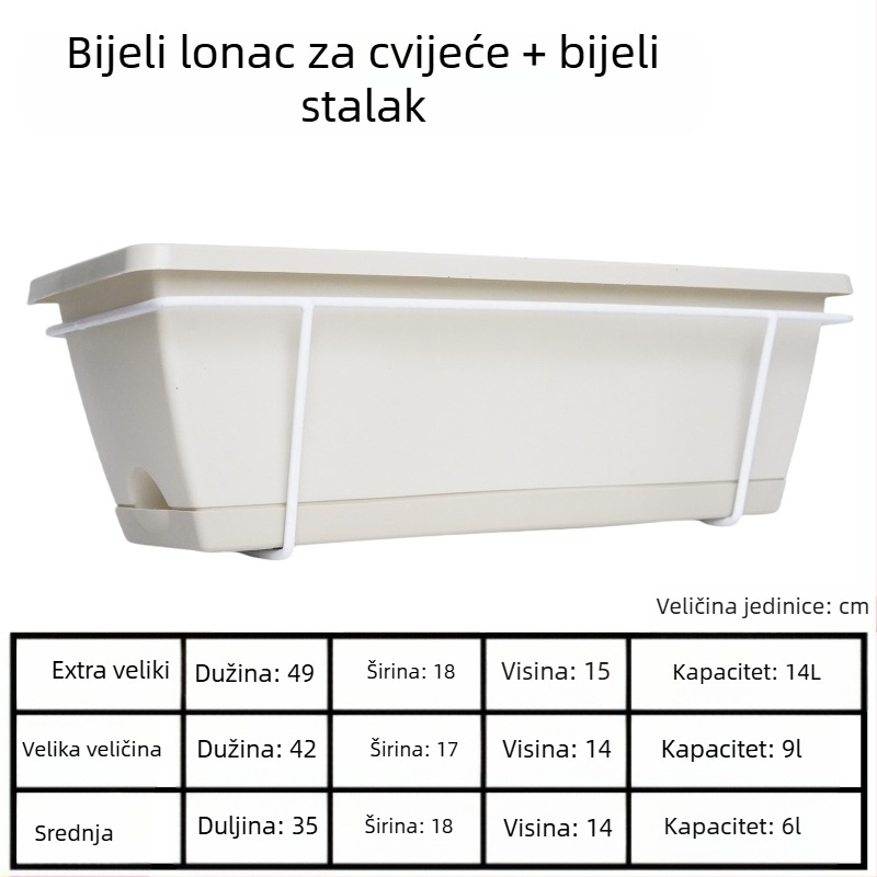 Stalak za cvijeće, željezni, zidni, jednoslojni, za kućno vrtlarstvo i balkon