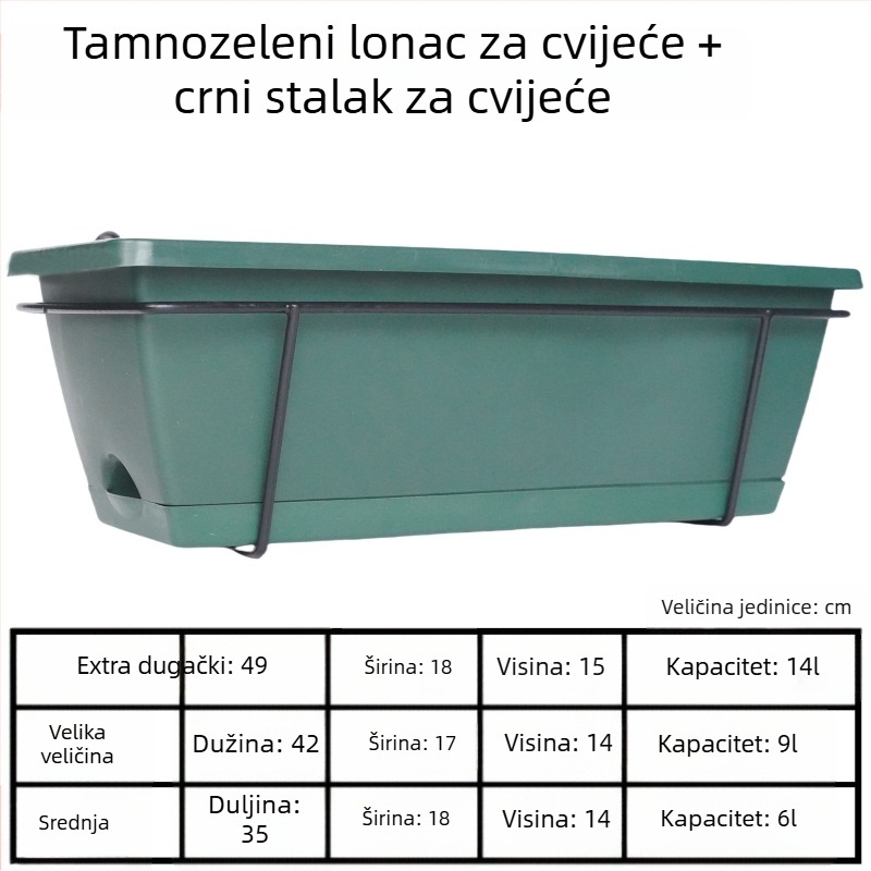 Stalak za cvijeće, željezni, zidni, jednoslojni, za kućno vrtlarstvo i balkon