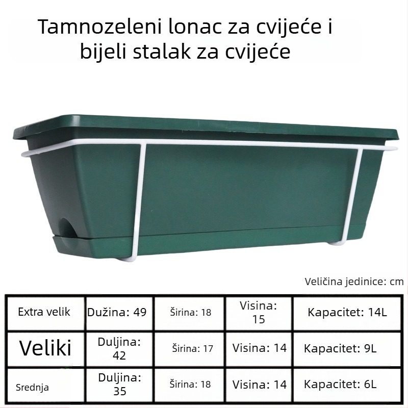 Stalak za cvijeće, željezni, zidni, jednoslojni, za kućno vrtlarstvo i balkon